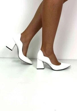 SCARPIN SALTO MÉDIO FEMININO  COSH JEANS - Branco