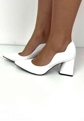 SCARPIN SALTO MÉDIO FEMININO  COSH JEANS - Branco