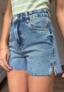 SHORT FEMININO RAFAELA MARMORIZADO - COSH JEANS - Jeans