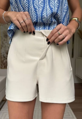 SHORT FEMININO ZARA - COSH JEANS - Bege