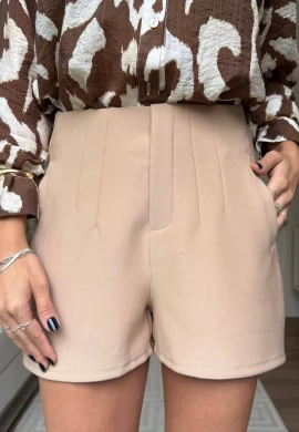 SHORT FEMININO ZARA - COSH JEANS - Caqui