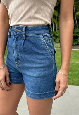SHORT JEANS BRUNA MOM C/ CINTO - COSH JEANS - Jeans