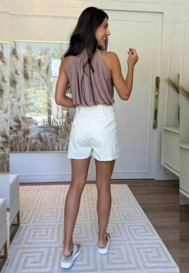 SHORT SAIA ERICA - COSH JEANS - Off white