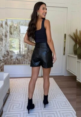 SHORT SAIA ERICA - COSH JEANS - Preto