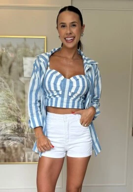 SHORTS FEMININO VALENTINA - COSH JEANS - Branco
