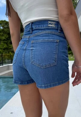 SHORTS FEMININO VIVIAN - COSH JEANS - Jeans claro