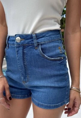 SHORTS FEMININO VIVIAN - COSH JEANS - Jeans claro