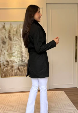 SOBRETUDO CIDA PELUCIADO - COSH JEANS - Preto