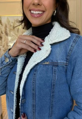 SOBRETUDO FEMININO JEANS PELUCIADO CATARINA - COSH JEANS - Jeans
