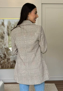 SOBRETUDO FEMININO LÃ BATIDA BETINA - COSH JEANS - Capuccino