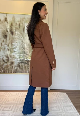 SOBRETUDO LUNE - COSH JEANS - Marrom