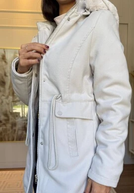 SOBRETUDO SARA LÃ BATIDA - COSH JEANS - Gelo