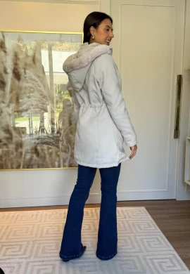 SOBRETUDO SARA LÃ BATIDA - COSH JEANS - Gelo