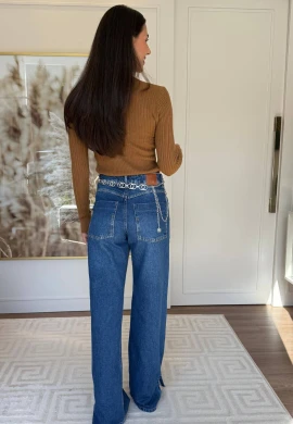 SUETER CANELADO MAGNOLIA - COSH JEANS - Caqui