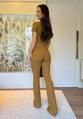 TRIJUNTO MODAL MILA - COSH JEANS - Bege escuro