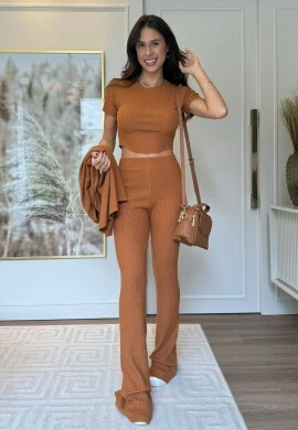 TRIJUNTO MODAL MILA - COSH JEANS - Caramelo