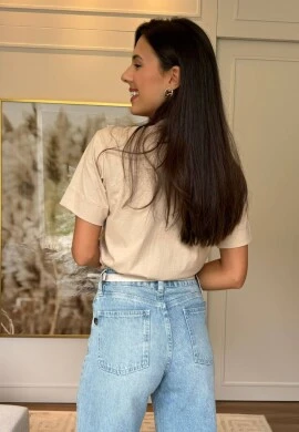 TSHIRT FEMININA DJULIA - COSH JEANS - Bege