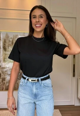 TSHIRT FEMININA DJULIA - COSH JEANS - Preto