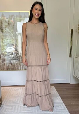 VESTIDO ANANDA - COSH JEANS - Areia