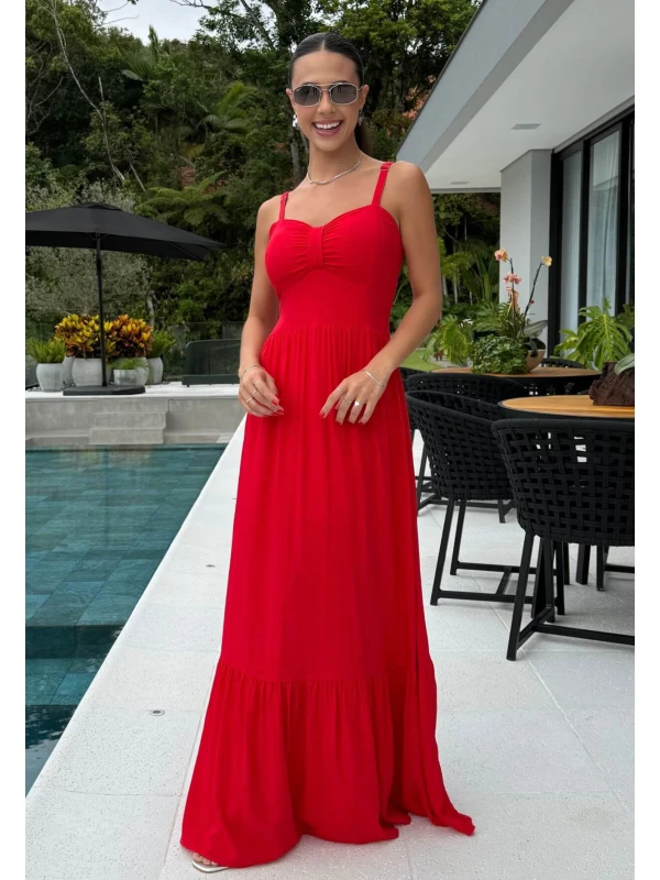 VESTIDO ANTONELA - COSH JEANS - Vermelho