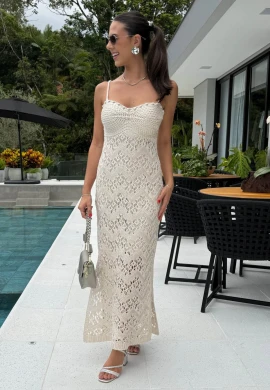 VESTIDO AQUAMAR - COSH JEANS - Cru