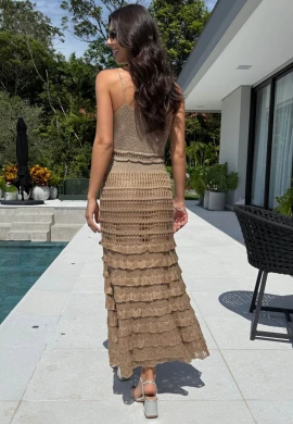 VESTIDO CAMADAS - COSH JEANS - Bege