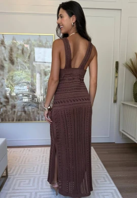 VESTIDO CARMEM - COSH JEANS - Marrom