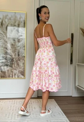 VESTIDO CURTO FEMININO LAISE - COSH JEANS - Rosa