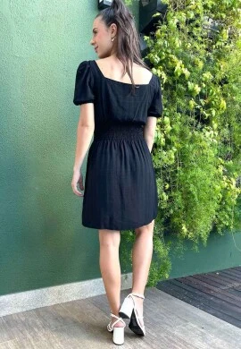 VESTIDO CURTO NEGA RIO - COSH JEANS - Preto