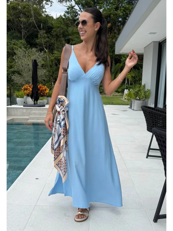 VESTIDO ELISAMA - COSH JEANS - Azul