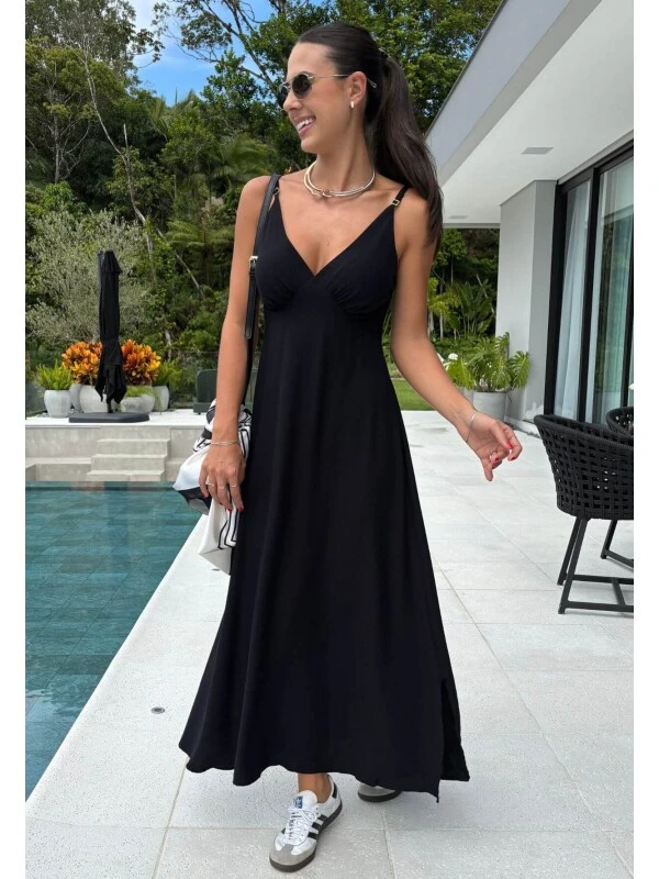 VESTIDO ELISAMA - COSH JEANS - Preto