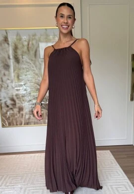 VESTIDO FELICIA - COSH JEANS - Marrom