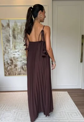 VESTIDO FELICIA - COSH JEANS - Marrom