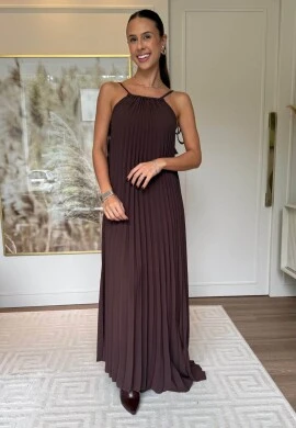 VESTIDO FELICIA - COSH JEANS - Marrom