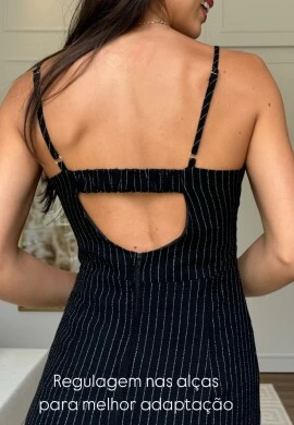 VESTIDO FEMININO AURORA - COSH JEANS - Preto