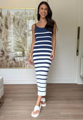 VESTIDO FEMININO IANA - COSH JEANS - Azul