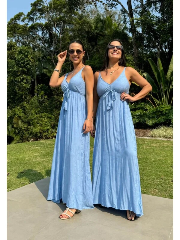 VESTIDO FEMININO JACAR - COSH - Azul