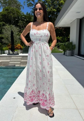 VESTIDO FEMININO LEASE - COSH JEANS - Rosa