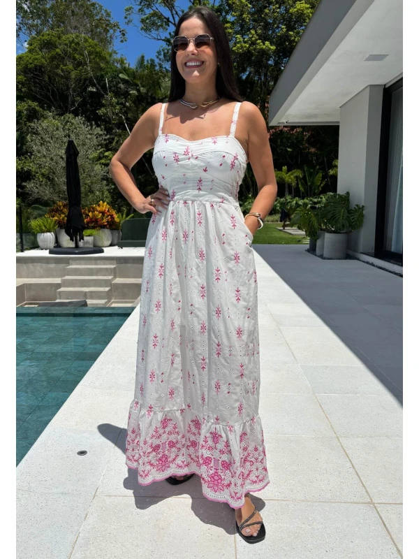 VESTIDO FEMININO LEASE - COSH JEANS - Rosa