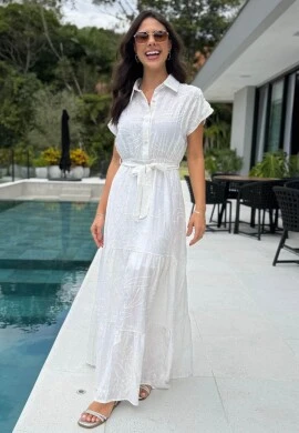 VESTIDO FEMININO PETRA - COSH JEANS - Off white