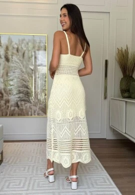 VESTIDO FEMININO SABRINA - COSH JEANS - Amarelo