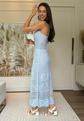 VESTIDO FEMININO SABRINA - COSH JEANS - Azul