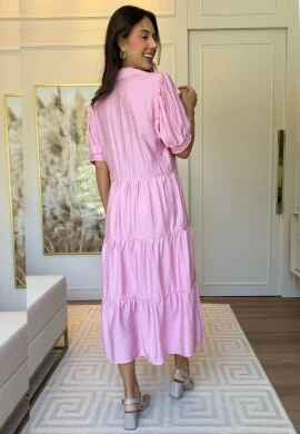 VESTIDO FEMININO TAMARA - COSH JEANS - Rosa
