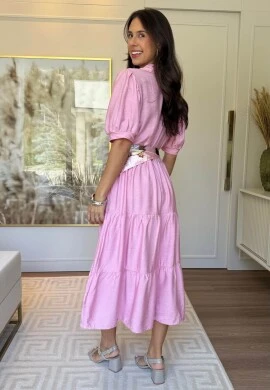 VESTIDO FEMININO TAMARA - COSH JEANS - Rosa