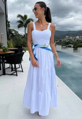VESTIDO GRAZIELA - COSH JEANS - Branco
