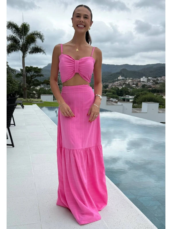 VESTIDO ISADORA 3 EM 1 - COSH JEANS - Rosa