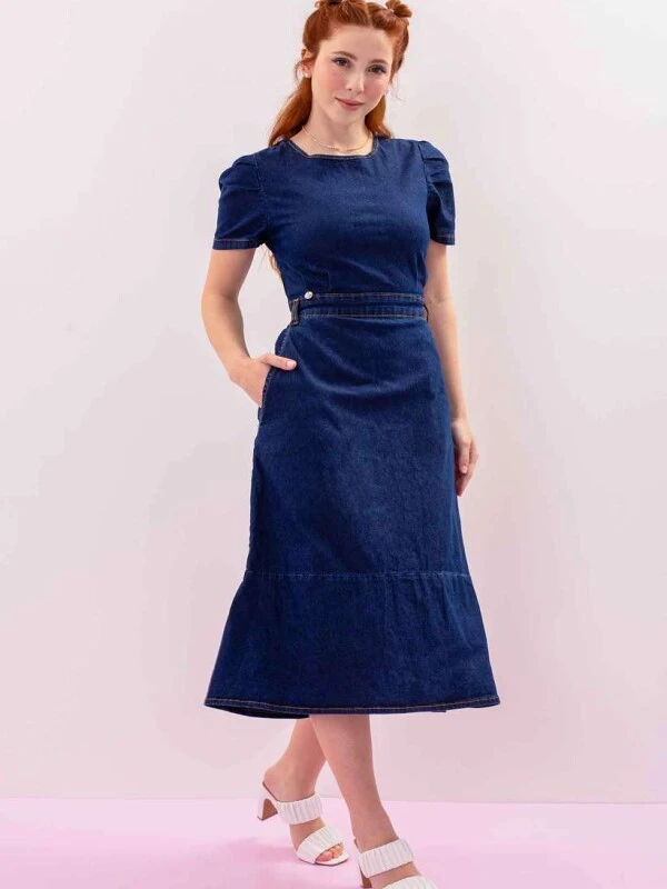 VESTIDO JEANS BLUE FEMININO - COSH JEANS - Jeans