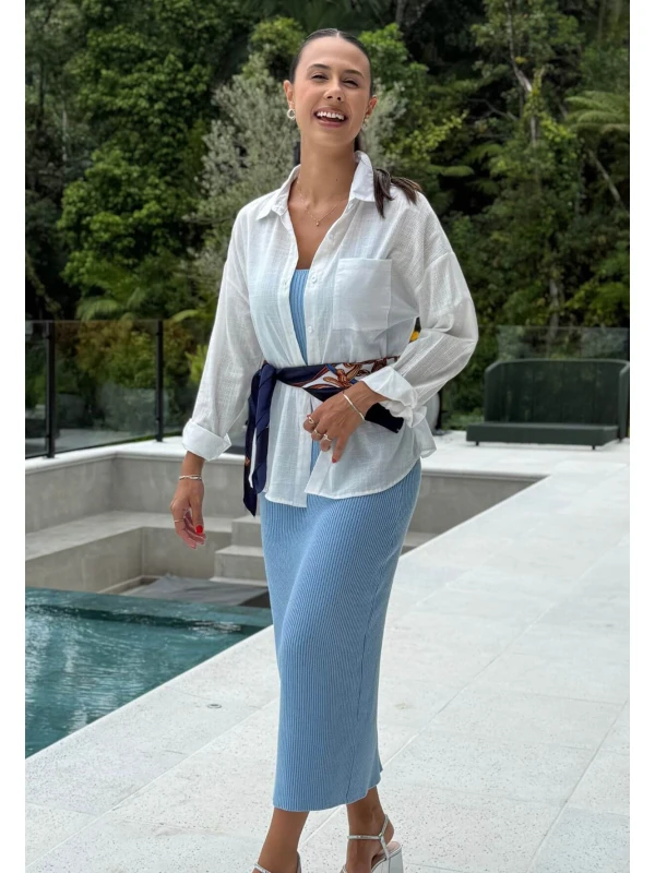 VESTIDO KATY - COSH JEANS - Azul