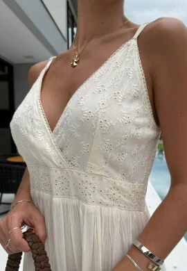 VESTIDO LAIZE OFF - COSH JEANS - Off white