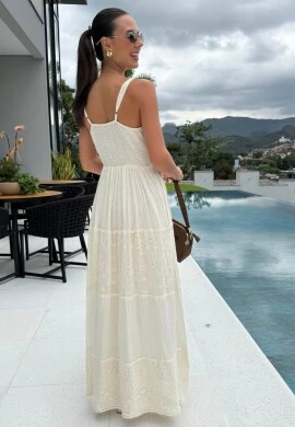 VESTIDO LAIZE OFF - COSH JEANS - Off white